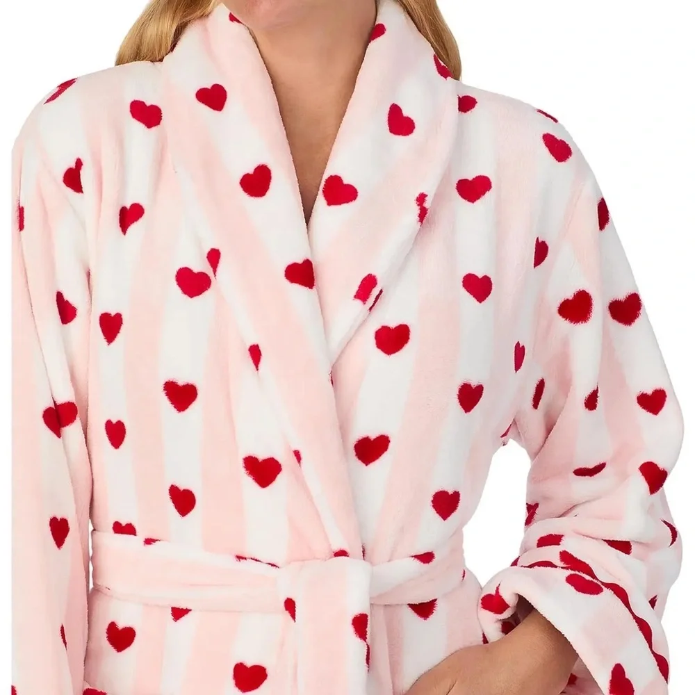 Kate Spade Valentines chenille robe NWT sz L/XL